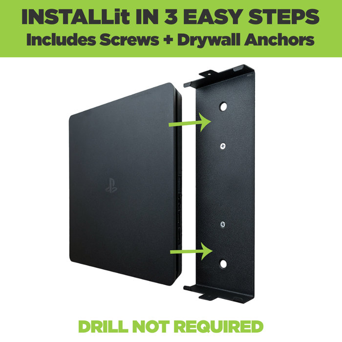 HIDEitMountsInc PlayStation 4 Slim Wall Mount Bracket & Reviews Wayfair